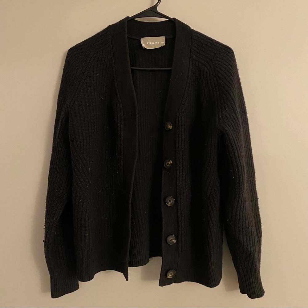 Everlane Black Knit Cardigan